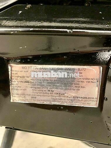 Yamaha Janus125 2018 Khoá Smart Key BSTP Chính Chủ