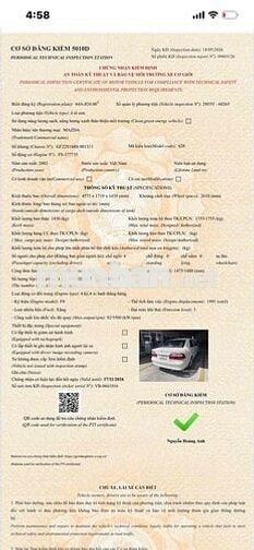 Mazda 626 2002 Số sàn Trắng