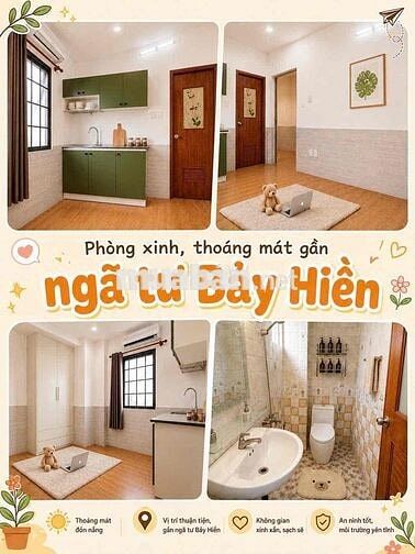 🔥Studio Cửa Sổ Thoáng Sẵn Máy Lạnh Mới Tinh Ngay Ngã Tư Bảy Hiền