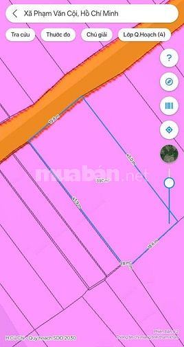 Chủ cần bán lô đất, có căn nhà nhỏ , mặt tiền đường Phạm Văn Cội , Củ 