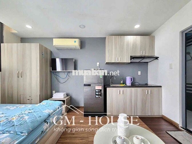 Căn Stu Ban Công 33m2 FullNT Có Thang Máy, Hầm Xe, Bảo Vệ 24/7