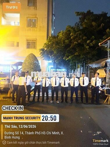 TUYỂN BẢO VỆ QUẬN 6, TRUNG SƠN