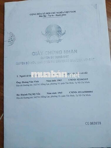 Cần Bán Gấp Nhà Hồng Lạc ngang 4,2 x dài 14 =60m2 Giá 7,2 tỷ TL
