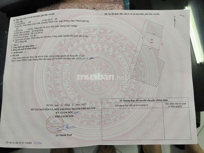 Bán nhà khu cuối đường Trương Định rẽ vào ngõ 45 khu Giáp Nhị, HM, HN