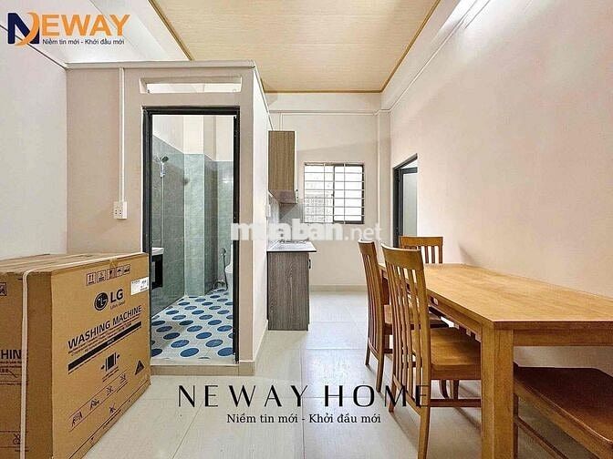 2 Phòng ngủ mới xây có ban công kế đại học Văn Hiến - có sẵn nội thất