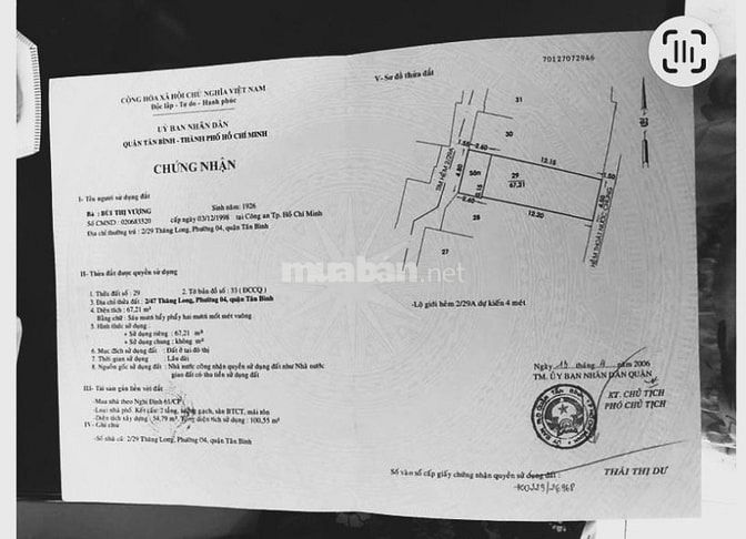 Chính chủ bán nhà 2 tầng kiên cố - Vị trí đẹp,gần sân bay Tân Sơn Nhất