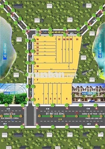 BÁN ĐẤT MẶT TIỀN ĐƯỜNG 997 - SHR - FULL THỔ CƯ - CHỈ 300 TRIỆU
