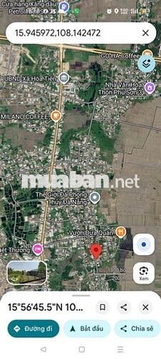 Cần bán 2 lô đất liền kề Phú Sơn 1, Hoà Tiến, Đà Nẵng giá chỉ 1,6 tỷ