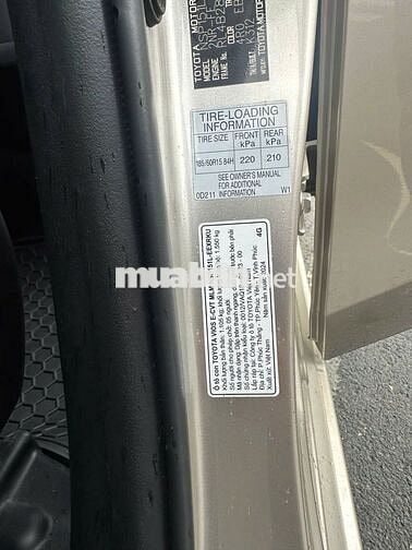 Xe Toyota Vios E 1.5 MT 2024 - 395 Triệu