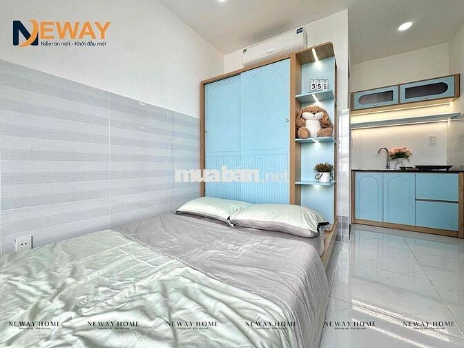 PHÒNG XÂY MỚI FULL NỘI THẤT MÁT GIẶT RIÊNG GẦN DH VĂN HIẾN