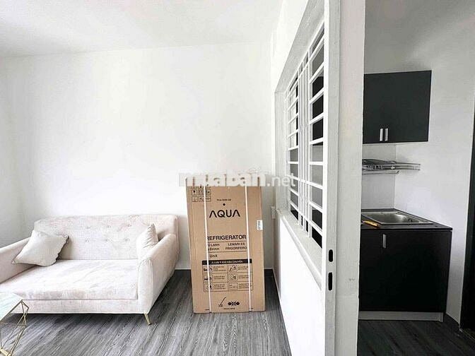 Cho thuê 1PN Trần Huy Liệu, ban công, tách bếp, máy giặt riêng
