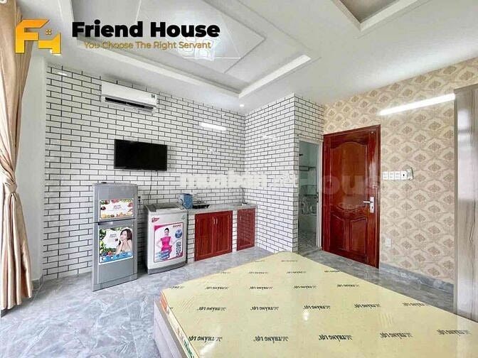 Phòng dạng studio ban công lớn, Máy Giặt Riêng