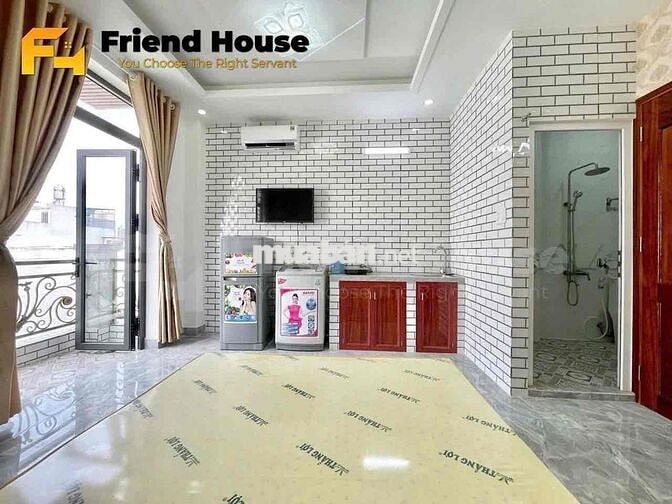 Phòng dạng studio ban công lớn, Máy Giặt Riêng
