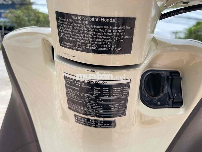 Honda SH Mode 2018 Kem 37000 km biển 95 chính chủ