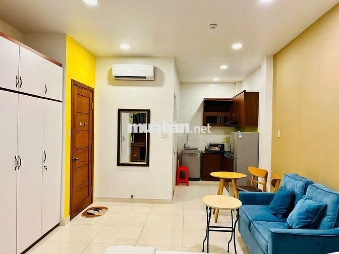7tr7 Căn hộ cao cấp 1 phòng ngủ ban công máy giặt riêng Nguyễn Cửu Vân