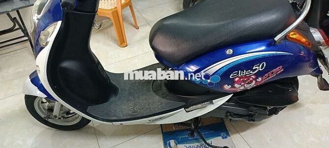 SYM Elite 50 Xanh trắng Xăng