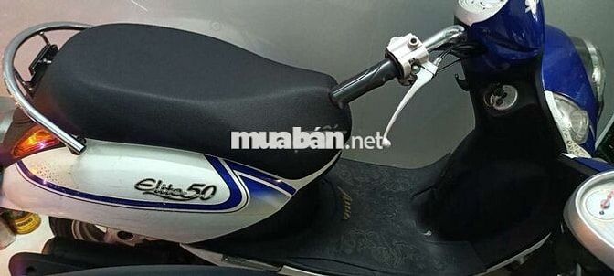 SYM Elite 50 Xanh trắng Xăng