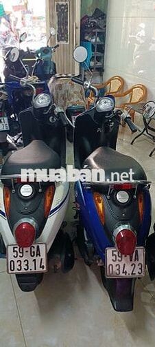 SYM Elite 50 Xanh trắng Xăng