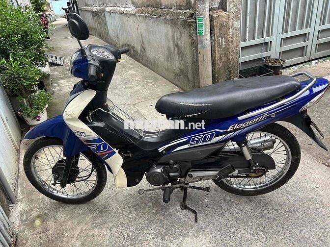 SYM Elegant 50cc Xanh Trắng