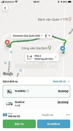 Cho thuê nhà nguyên căn 1 trệt 2 lầu ngay công viên gia định giá 10tr