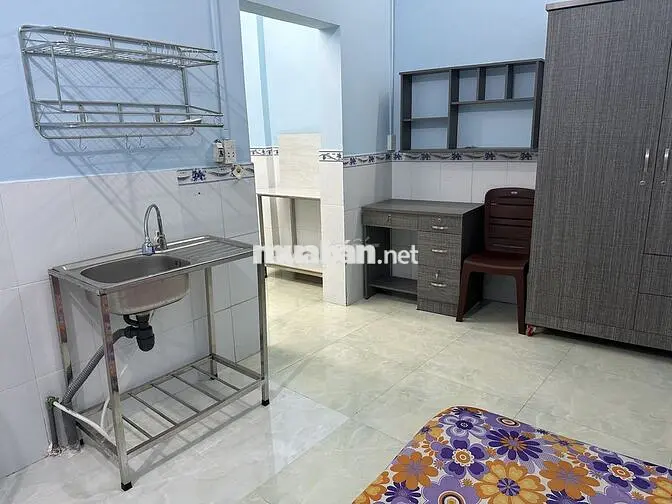Phòng Bùi Đình Tuý, ngay trệt, full nội thất, gần chợ