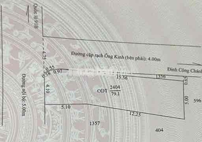 Nền 79m2 thổ cư nở hậu, hẻm 5m đường Nguyễn Văn Linh