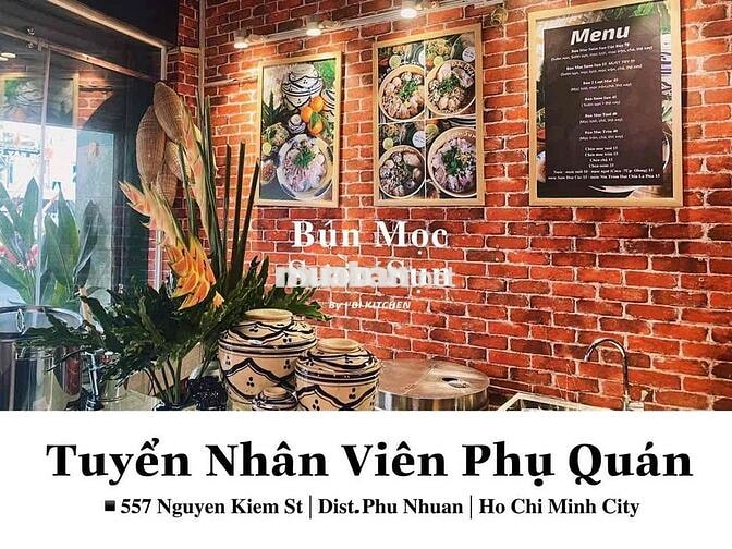 [PHÚ NHUẬN] NV PHỤC VỤ- Nghỉ cuối tuần, lễ,tết