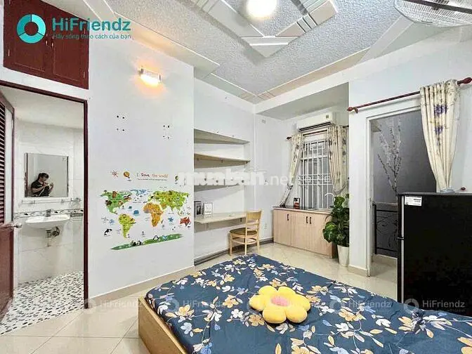 Cho Thuê Phòng Trọ Giá Rẻ có ban công đầy đủ nội thất gần ĐH Y Dược
