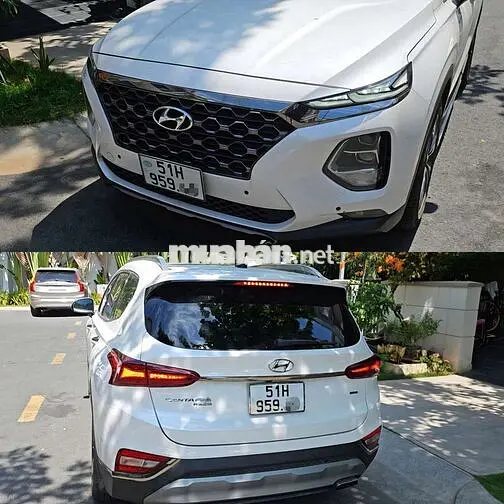 Hyundai Santa Fe 2021 Premium Xăng 47000 km Trắng