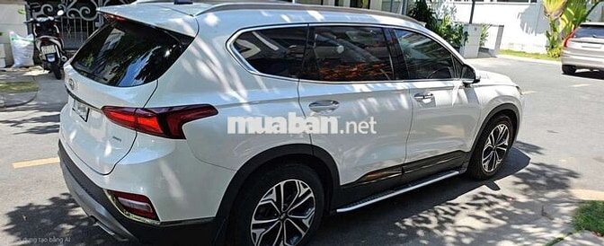 Hyundai Santa Fe 2021 Premium Xăng 47000 km Trắng