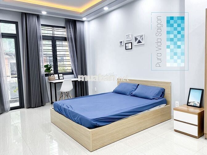 Studio ban công 40m mặt tiền Trần Quang Khải Tân Định Quận 1 thang máy