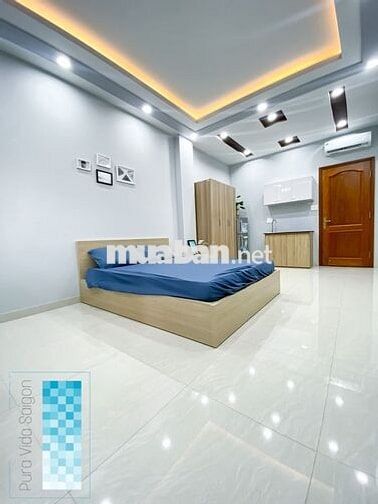 Studio ban công 40m mặt tiền Trần Quang Khải Tân Định Quận 1 thang máy