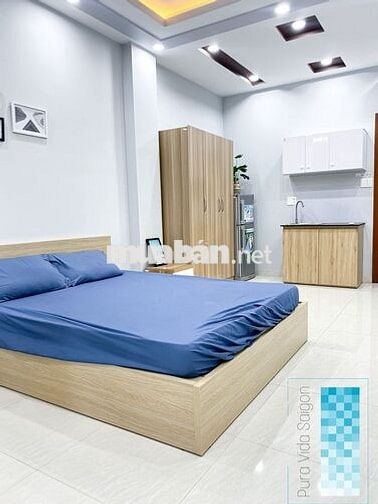 Studio ban công 40m mặt tiền Trần Quang Khải Tân Định Quận 1 thang máy