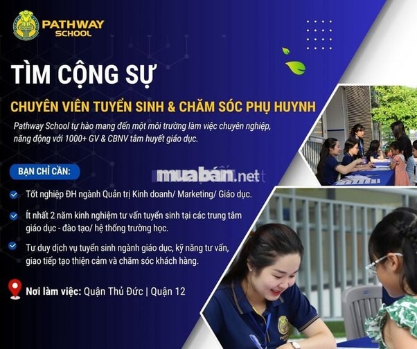 Chuyên viên Tuyển sinh & Chăm sóc Phụ huynh 