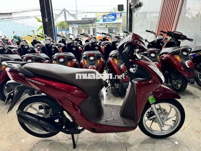 Honda Vision 2025 Cao Cấp màu Đỏ