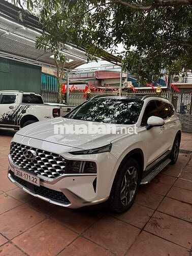 Hyundai Santafe 2022 Bản cao cấp Máy Dầu Trắng