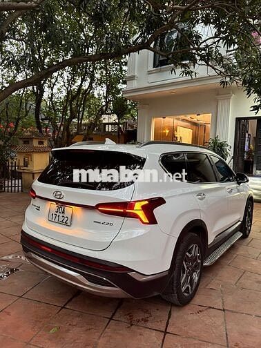 Hyundai Santafe 2022 Bản cao cấp Máy Dầu Trắng