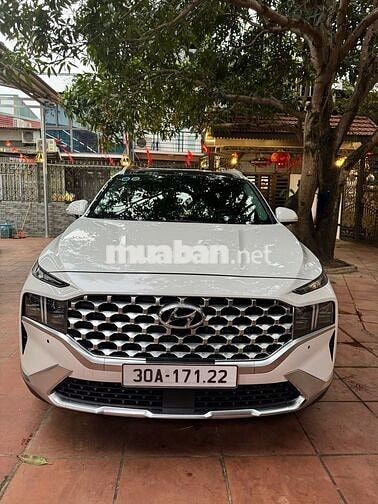Hyundai Santafe 2022 Bản cao cấp Máy Dầu Trắng