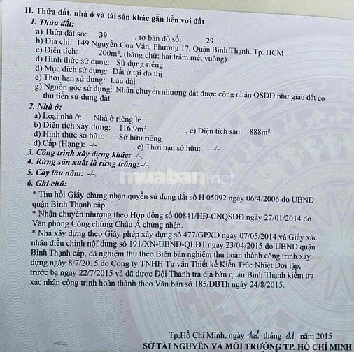 Bán nhanh Building 149 Nguyễn Cửu Vân, Bình Thạnh