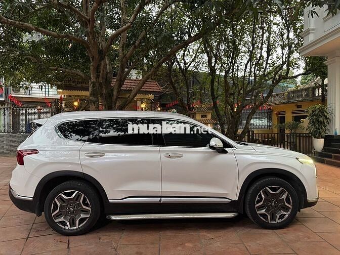 Hyundai Santafe 2022 Bản cao cấp Máy Dầu Trắng