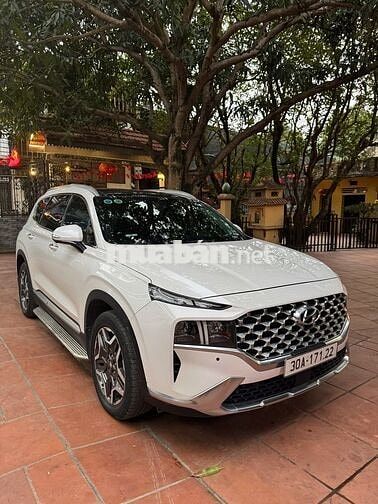Hyundai Santafe 2022 Bản cao cấp Máy Dầu Trắng