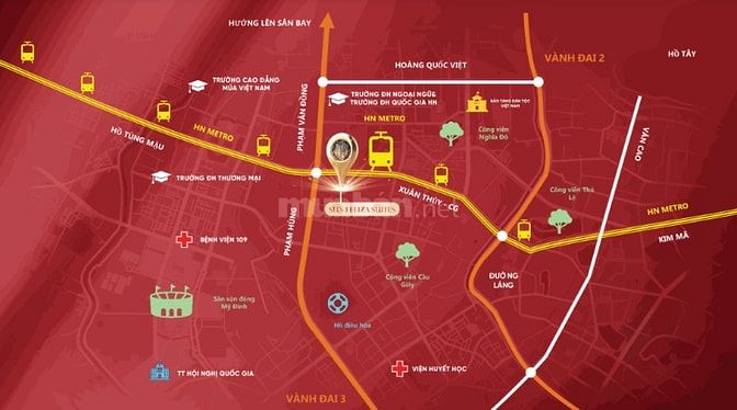 Tiềm năng cho thuê căn hộ tại dự án Sun Feliza Suites Cầu Giấy