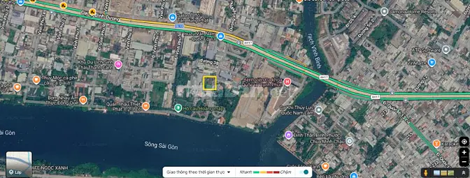  CHO THUÊ ĐẤT 500 m² – GẦN QL13, KHU VỰC VEN SÔNG( Gần Cầu Vĩnh Bình)