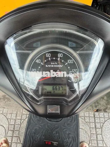 Honda Vision 2025 6637 km màu Đen