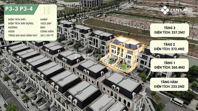 Bán Biệt Thự khu P Ciputra Hà Nội.