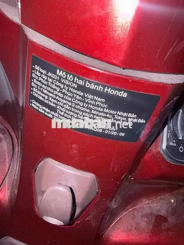 Honda Vision 2022 màu Đỏ 15509 km
