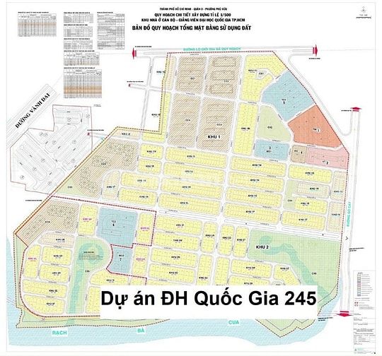 Bán đất nền dự án Đại Học Quốc Gia 245 Quận 9 – 7x21m 147m²  Giá 40 tr