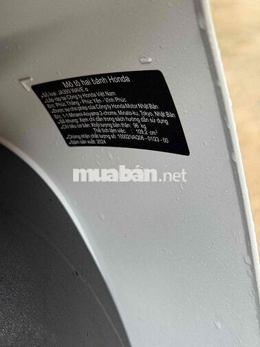 Honda wave anpha 2024 biển 65 ngây chủ máy zin cốt
