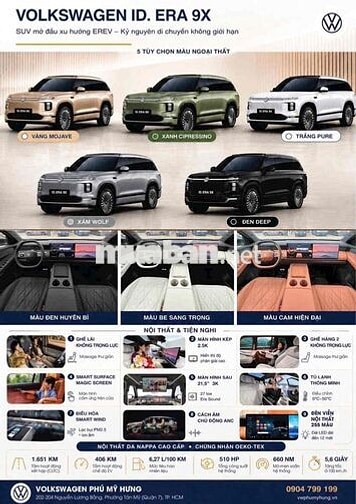 Volkswagen ID. ERA 9X SUV Điện | Nhận Booking