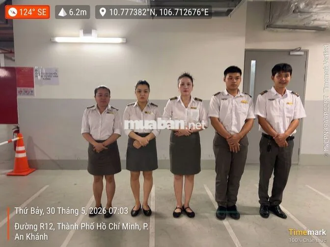 Lương 9tr - Lương Tuần - Quet thẻ xe, điều phối xe